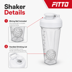 96 Pieces Protein Shaker Bottle with Mixing Ball, Single Unit, 24 cm