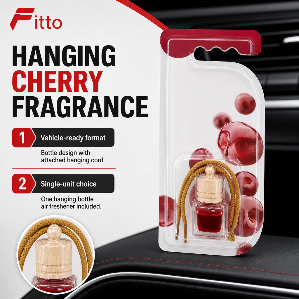 96 Pieces Hanging Bottle Car Air Fresheners, Cherry Scent, Single Unit