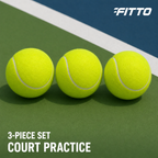 120 Pieces Tennis Ball Set, 3 Pieces, Yellow-Green Practice Balls for Court Play