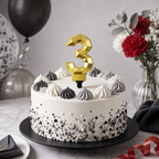 240 Pieces Number 3 Cake Candle, 3 in, Assorted Colours, 1 Piece