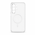 96 Pieces Crystal Clear Magnetic Phone Cases with Ring for Wireless Charging and Raised Camera Protection