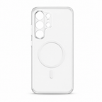 96 Pieces Crystal Clear Magnetic Phone Cases with Ring for Wireless Charging and Raised Camera Protection