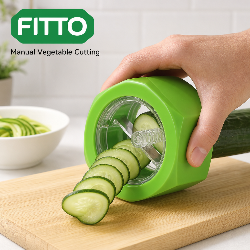 120 Pieces Manual Spiral Vegetable Slicer and Cucumber Cutter, Assorted Colour, 1 Piece