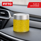 96 Pieces Fragrance Spheres Car & Home Air Freshener, Lemon Scent, 130g Jar