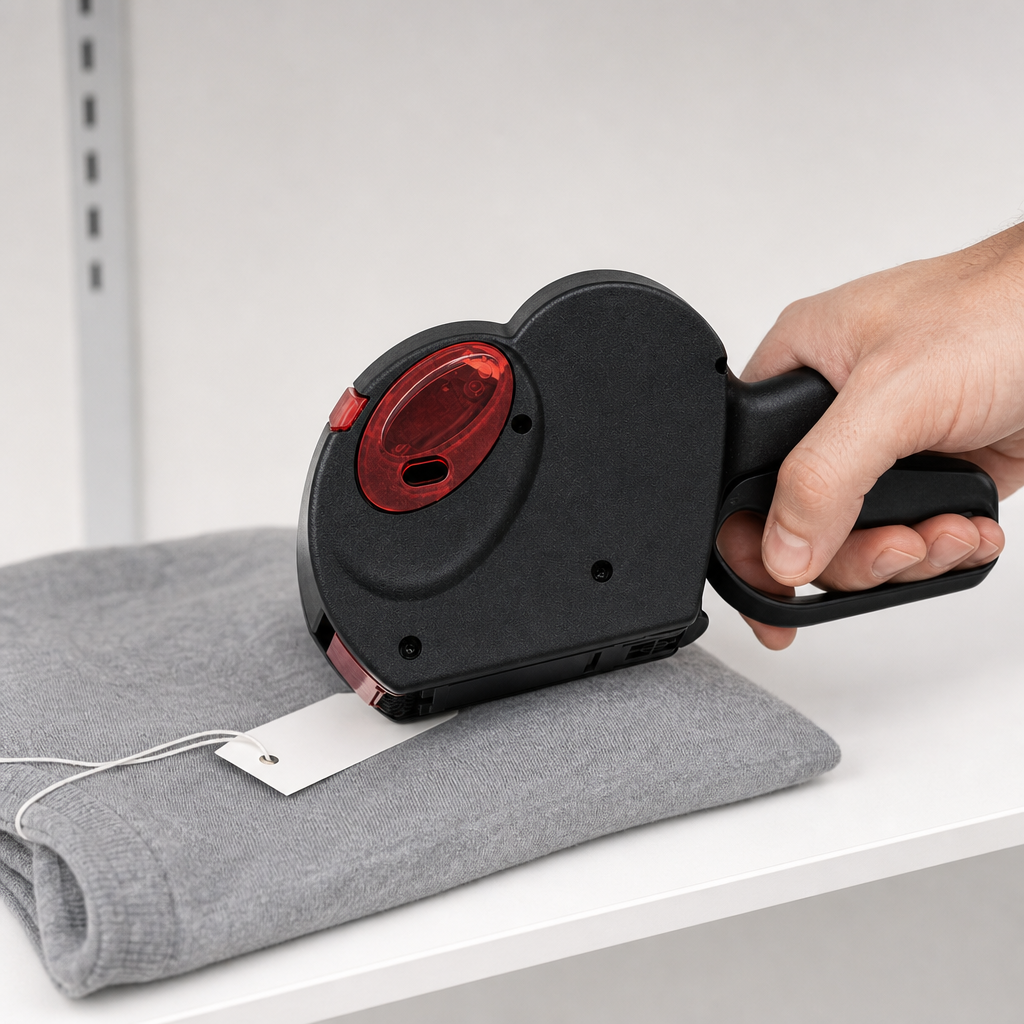 48 Pieces Handheld Price Labellers Pricing Gun, Black and Red, 1 Piece