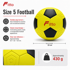 72 Pieces Football Size 5, Classic Colour Panel Design, Single Ball for Practice and Recreational Play