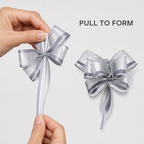 120 Pieces Assorted Colour Pull Flower Ribbons, 50 mm, 10 Pieces for Party Decorations