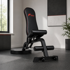 48 Pieces Adjustable Exercise Benches, Multi-Function Backrest, Steel Frame, Home Gym Strength Equipment, 123 x 46 x 18 cm