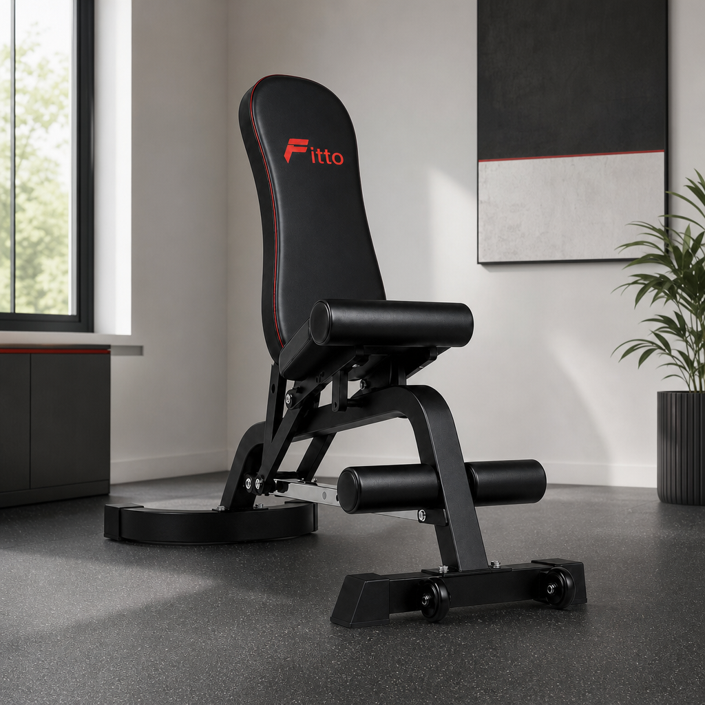 48 Pieces Adjustable Exercise Benches, Multi-Function Backrest, Steel Frame, Home Gym Strength Equipment, 123 x 46 x 18 cm