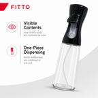 96 Pieces Spray Bottle with Clear Bottle Body and Black Sprayer, 1 Piece, 22 x 14 x 14 cm