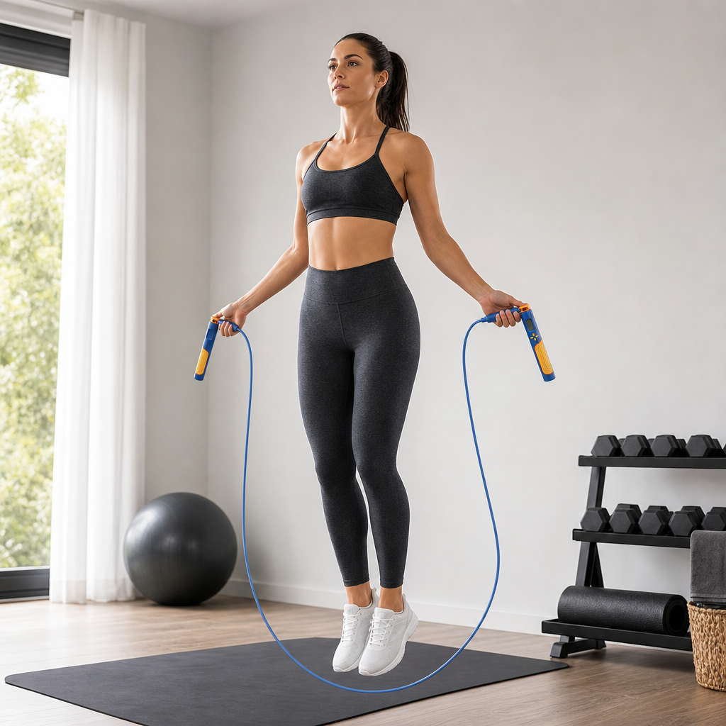 72 Pieces Digital Jump Ropes for Cardio and Fitness with Built-In Counter, Blue
