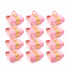 96 Pieces Pink Handled Candy Favor Boxes, 7 x 7 x 8 cm, 12 Pieces