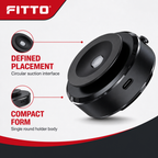 72 Pieces Black Alloy Vacuum Suction Phone Holder, Circular Mount, 1 Piece