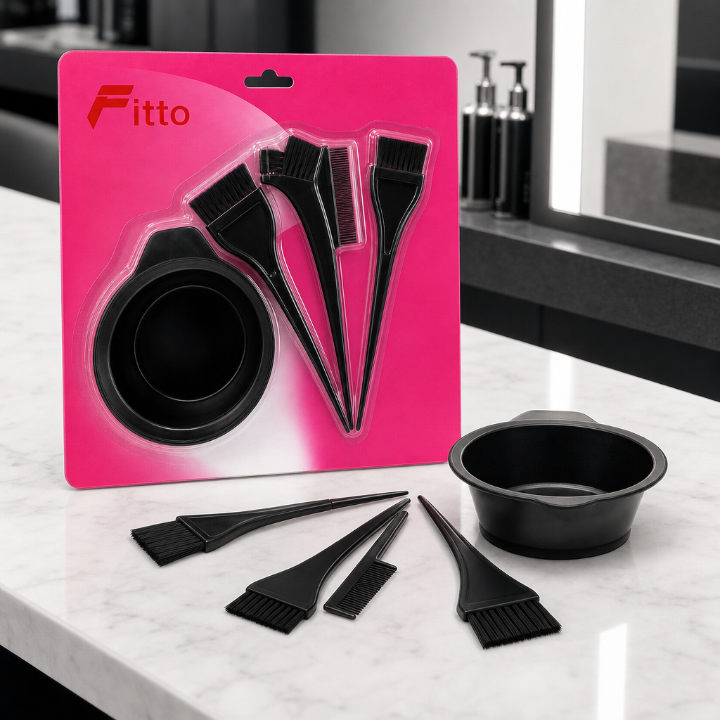 144 Pieces Hair Dye Brush Kits with Mixing Bowl, 4-Piece Hair Coloring Application Set