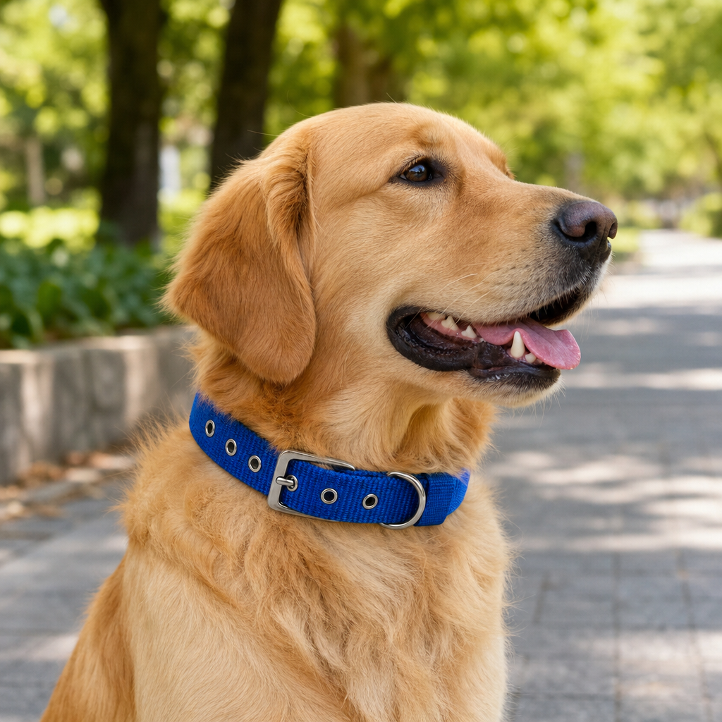 120 Pieces Adjustable Nylon Pet Dog Collar with Metal Buckle, 3 x 60 cm, Assorted Colour, 1 Piece