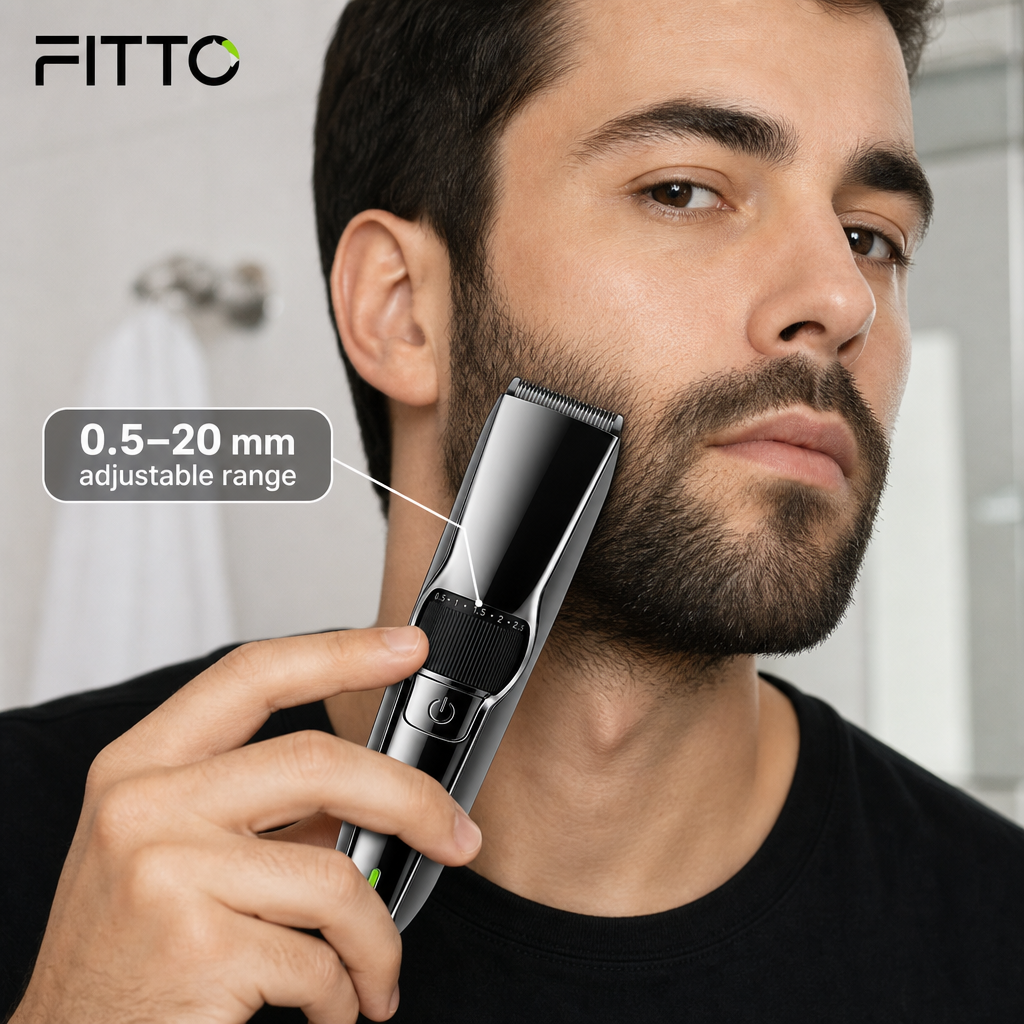 72 Pieces Hair Trimmers with Stainless Steel Blade, 0.5–20 mm Adjustable Cutting Range for Facial Grooming