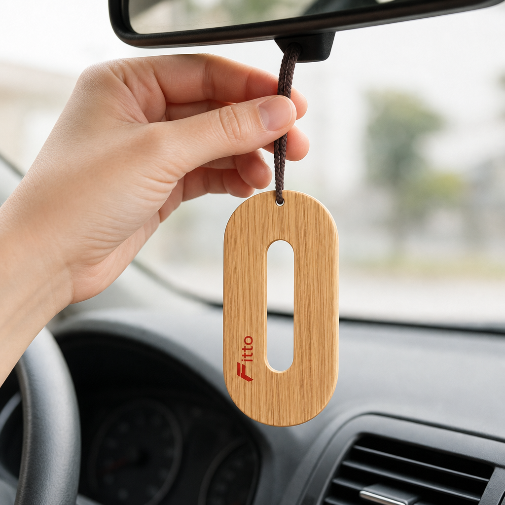 72 Pieces Wooden Car Air Fresheners, Hanging Natural Wood Fragrance Scent, 1 Piece