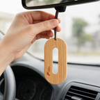 72 Pieces Wooden Car Air Fresheners, Hanging Natural Wood Fragrance Scent, 1 Piece