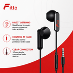 144 Pieces 3.5mm Wired Earphoneses with One-Click Wire Control for Music, Games, Movies and Voice Activities