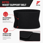 96 Pieces Waist Support Belt for Sports and Fitness, Adjustable Compression Design, Black, Single Belt