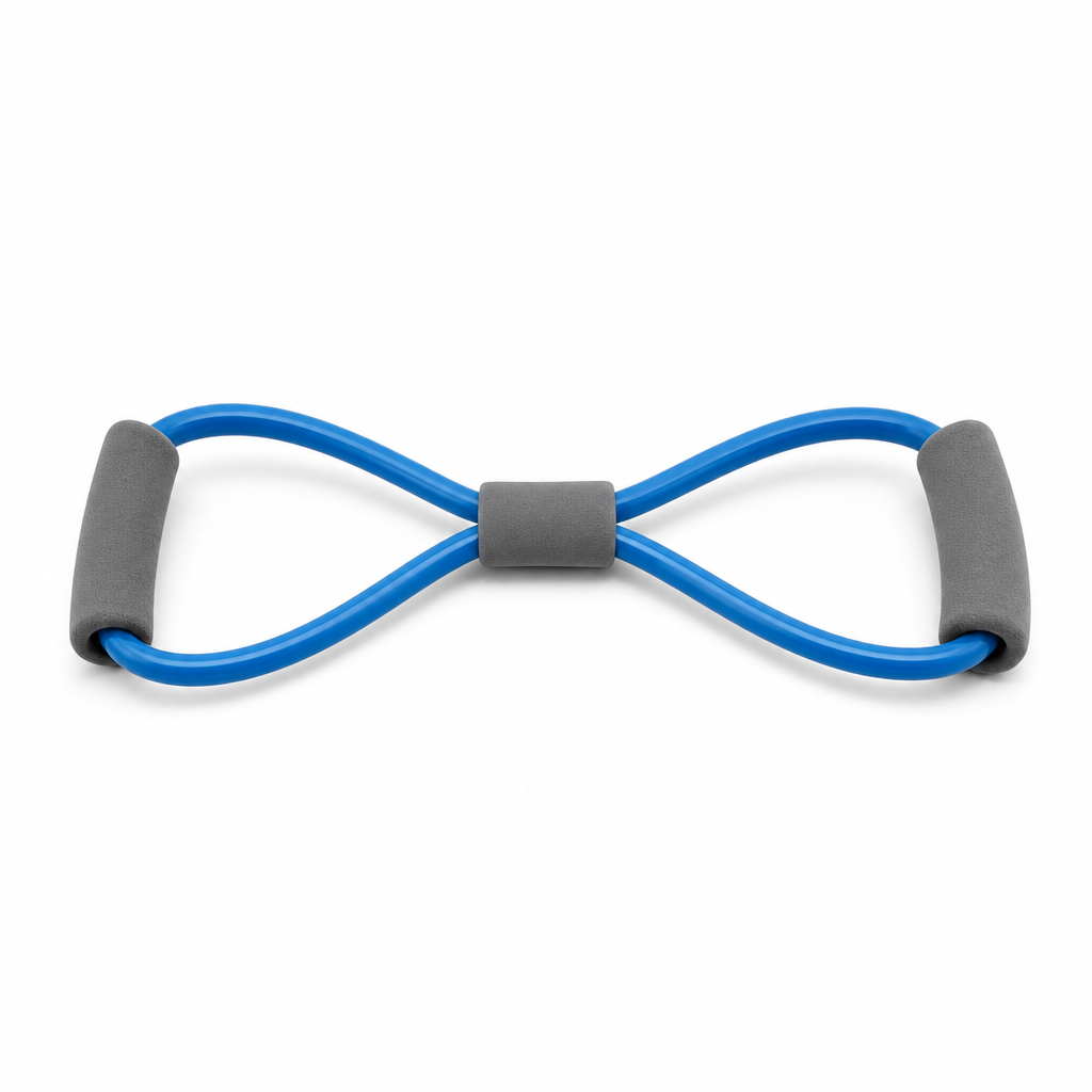 96 Pieces Resistance Bands with Foam Handles, Large Blue