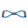 96 Pieces Resistance Bands with Foam Handles, Large Blue