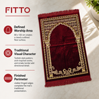 96 Pieces Jumbo Prayer Mats, Turkish Style, 80 x 120 cm, Fringed Edges