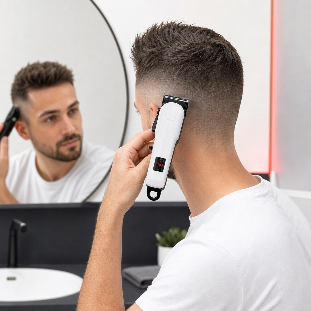 72 Pieces Cordless Hair Clipper with Adjustable Blade, Li-Ion Battery and 180-Minute Runtime