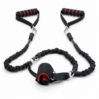 48 Pieces Chair Resistance Trainer, Black and Red Seated Exercise Equipment, 1 Set