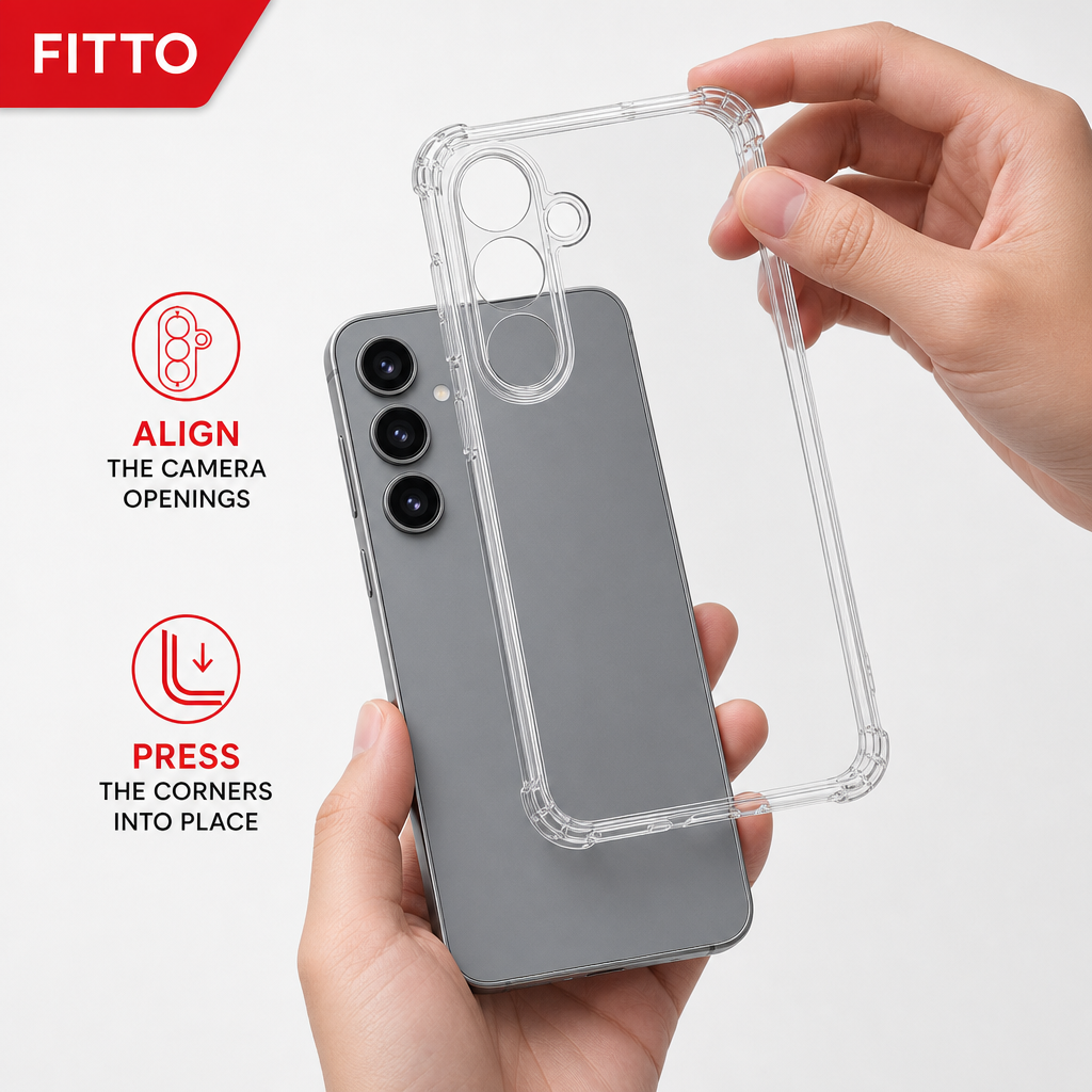 240 Pieces Clear Protective Phone Cases with Reinforced Corners for Galaxy S26