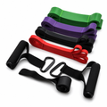 48 Pieces Resistance Bands Set, 4-Piece Home Workout Kit with Handles and Attachment Straps