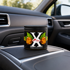 120 Pieces Car Air Fresheners Jelly, Amber & Patchouli Scent, Round Jar, 9 cm