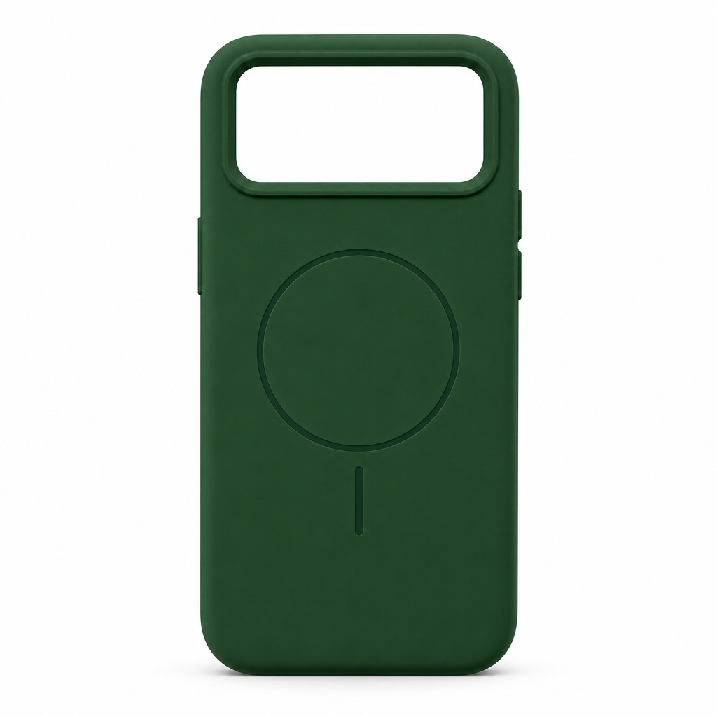 120 Pieces Silicone Magnetic Phone Cases with Raised Camera Protection, Green