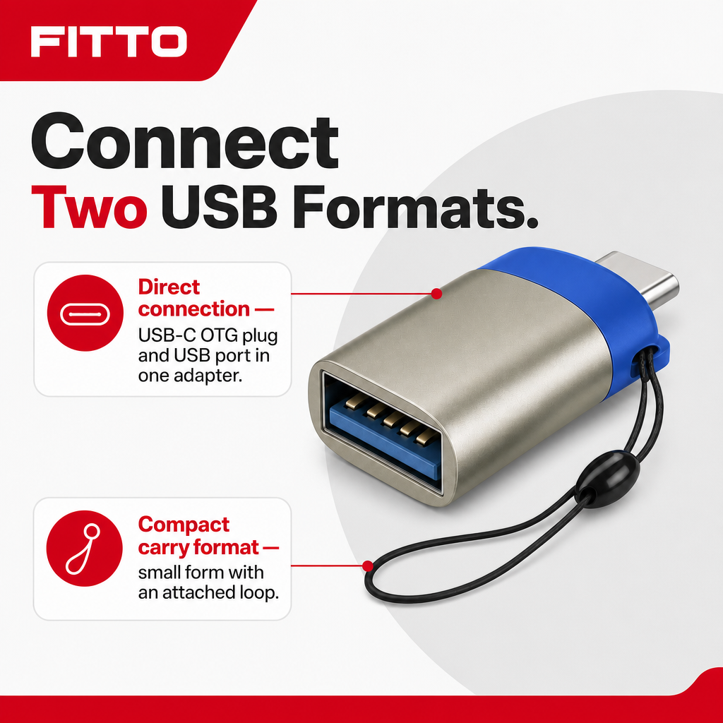 240 Pieces USB-C OTG to USB Adapter for Connecting USB-A Devices, Single Piece