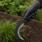 96 Pieces Curved Garden Sickle with Black Rubber Handle, 35 cm, 1 Piece