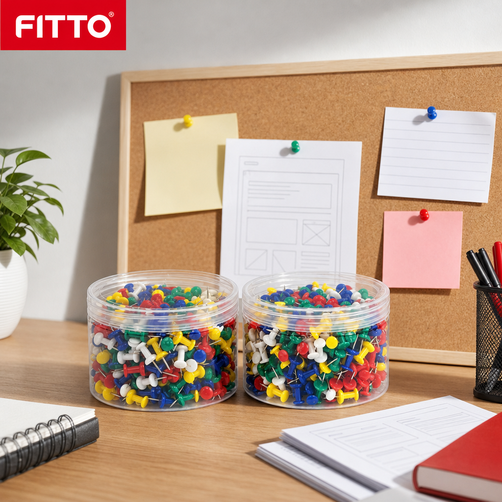 96 Pieces Push Pins, 400 Pieces, Multicolor Thumb Tacks for Office, School and Notice Boards