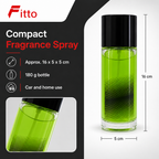 96 Pieces Car & Home Air Freshener Spray, Green, 180 g Bottle