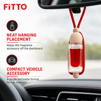 96 Pieces Hanging Bottle Car Air Fresheners, Red, Single Unit