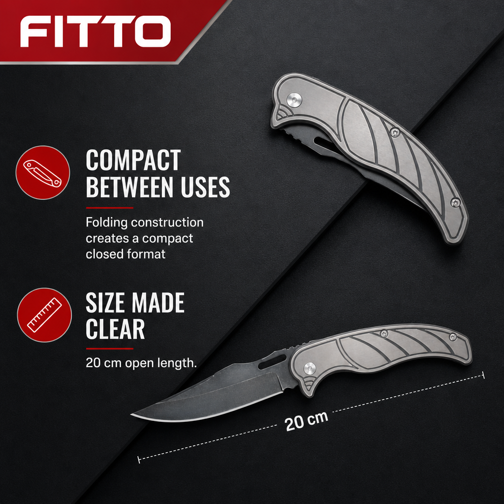 120 Pieces Folding Pocket Knives, 20 cm Open Length, Black and Silver, 1 Piece