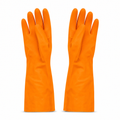 144 Pieces Orange PVC Household Cleaning Gloves, 30 cm, 1 Pair