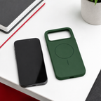 120 Pieces Silicone Magnetic Phone Cases with Raised Camera Protection, Green