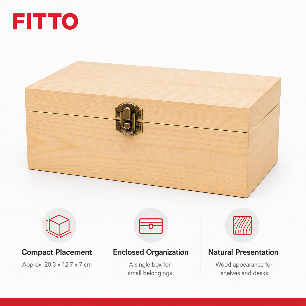 96 Pieces Wooden Storage Box, Natural Wood, 8 x 5 Inch, Single Box