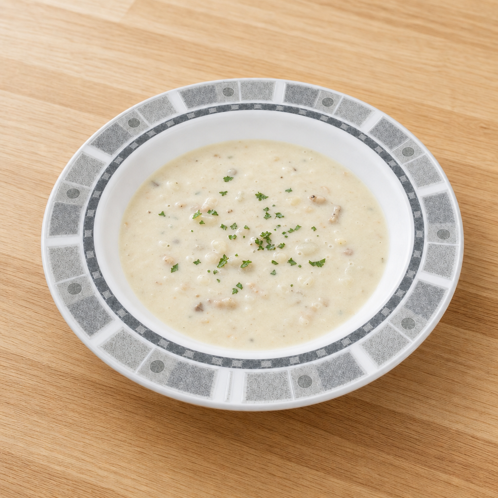 96 Pieces Soup Plate, 11 Inch Round Grey Plate with Geometric Border for Dining Table Settings