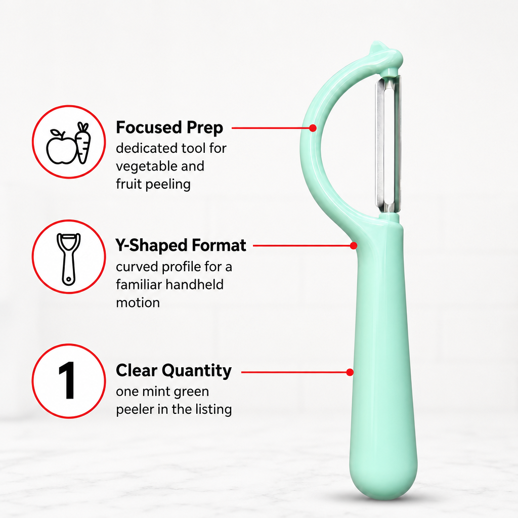 240 Pieces Y-Shaped Vegetable Peeler, Mint Green, Single Piece