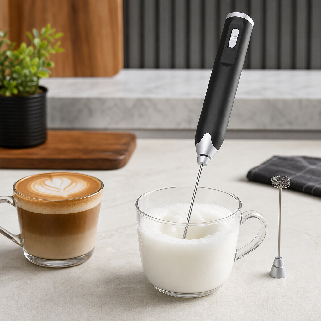 96 Pieces USB Milk Frothers with Adjustable Speed and Two Whisk Heads for Coffee and Milk Drinks