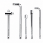 96 Pieces 1/2-Inch Drive Socket Wrench Set, T-Handle, L-Handle, Extension Bars and L-Type Wrench, Silver, 4-Piece