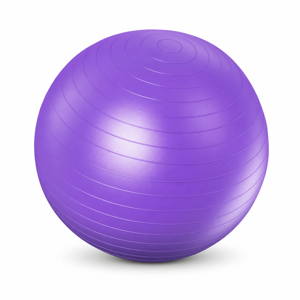 96 Pieces Exercise Ball for Fitness and Yoga, Purple, 85 cm, 2 mm PVC