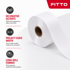 96 Pieces White Satin Plastic Ribbon Roll, 4.8 cm Wide x 80 yd, Decorative Ribbon for Crafts and Wrapping