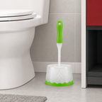 96 Pieces Transparent Toilet Brushes Set with Holder, Assorted Colour, 40 x 14 x 14 cm