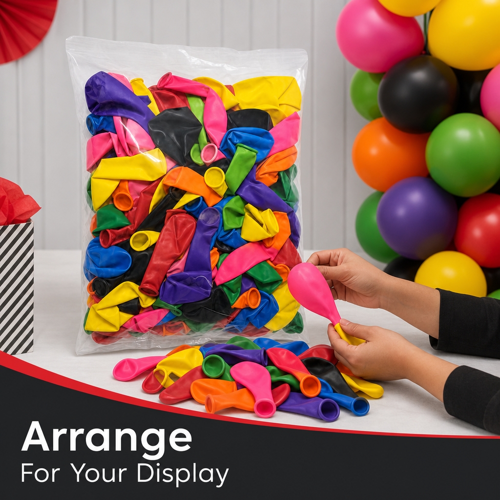 96 Pieces Multi Color Balloons, 100 Pieces for Party Decorations and Celebrations